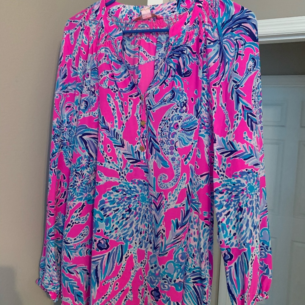 Lilly Pulitzer Elsa Top in Mandevilla Pink